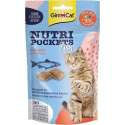 GIMCAT NUTRI POCKETS 60g FISH ŁOSOŚ